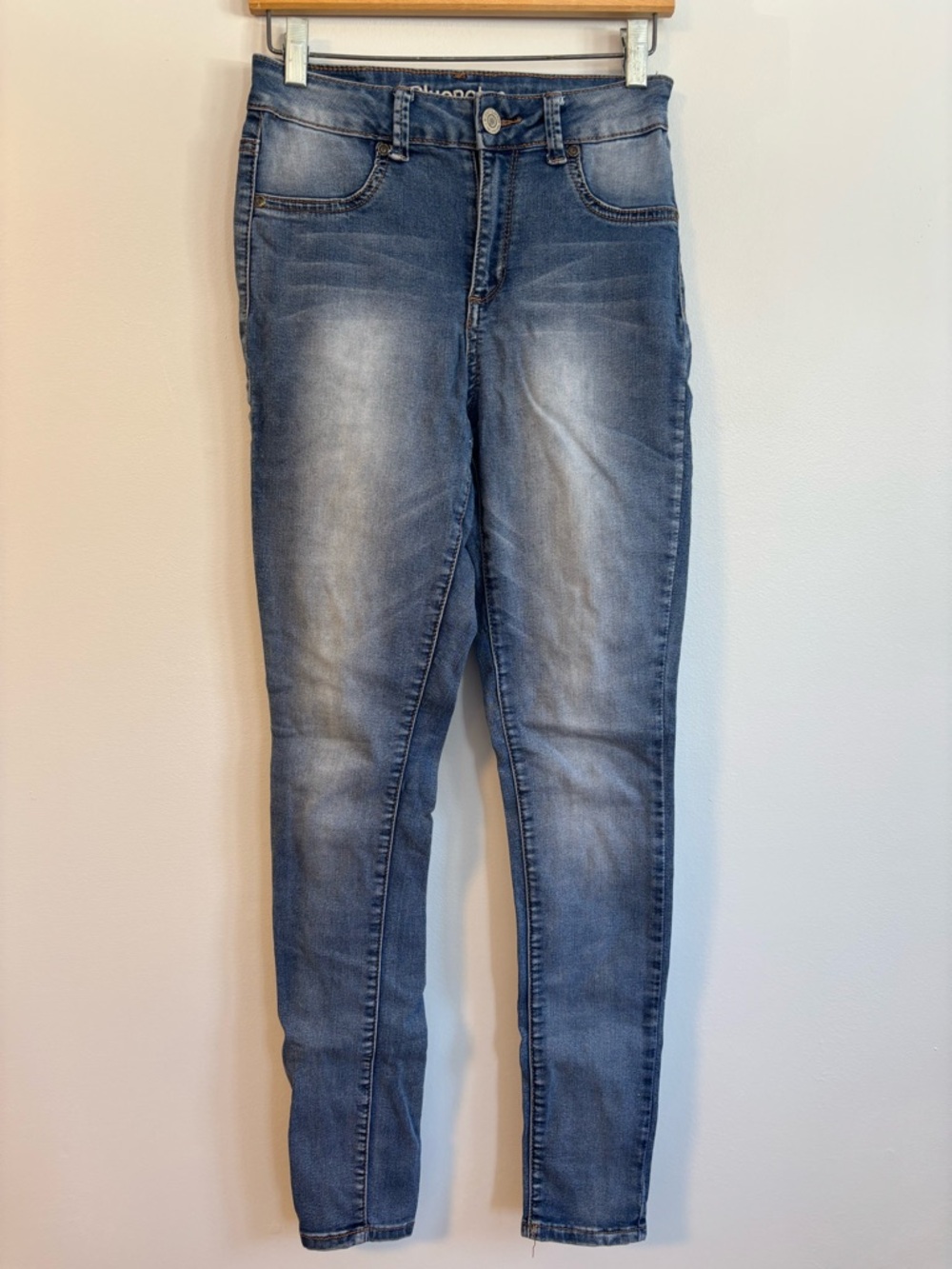 Bluenotes Emma High Rise Faded Jeggings Blue Skinny Jeans Size 27/30